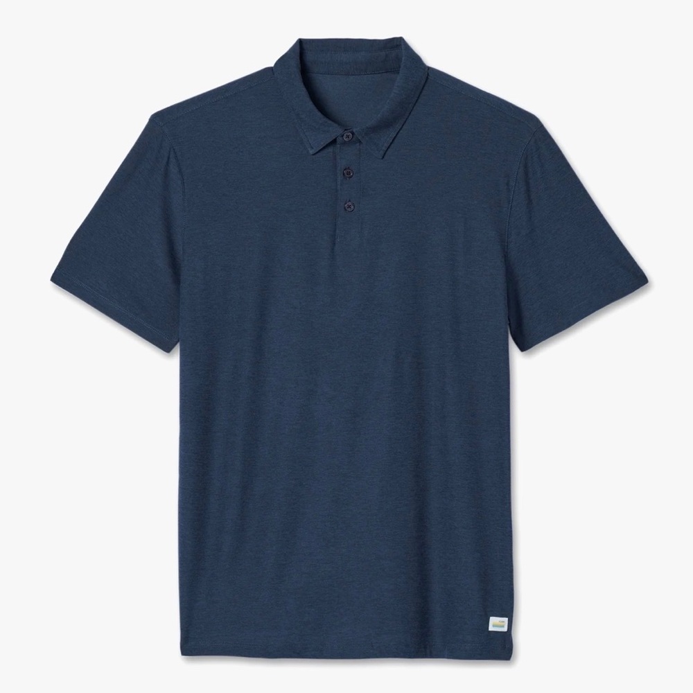 Vuori Polo Shirt Mens XL/2XL Blue Strato Tech Performance Golf Athletic V188 - Picture 7 of 7